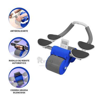 RUEDA ABDOMINAL RYBIU DE30174 ARO DEPORTIVO MODERNO AZUL + POST-IT ADHESIVOS