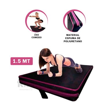 COLCHÓN RYBIU DE30534 IDEAL Y FITNESS TALLA L ROSADO + POST-IT ADHESIVOS
