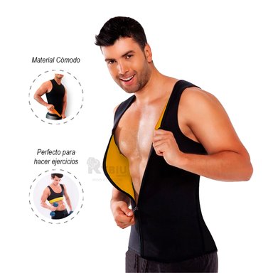 FAJA HOMBRE RYBIU NEGRO DE30529 TERMICA ENTRENAMIENTO EN S  + POST-IT ADHESIVOS