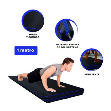 COLCHÓN RYBIU DE30540 5.5X100CM IDEAL Y FITNESS TALLA S AZUL + POST-IT ADHESIVOS