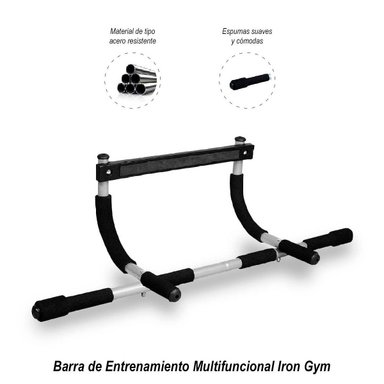 PULL UP BARRA RYBIU DE30575 ACERO DE EJERCICIO NEGRO + POST-IT ADHESIVOS