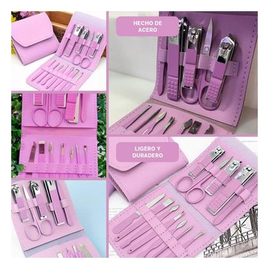 SET MANICURE RYBIU BE32375 LILA LIMPIEZA Y+POST-IT ADHESIVOS - 5