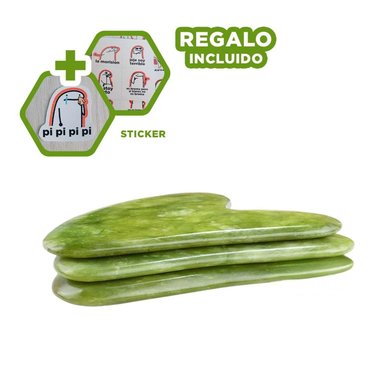MASAJEADOR RYBIU FACIAL BE32363 GUA SHA EFICIENTE CUARZO + REGALO STICKERS