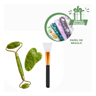 MASAJEADOR RYBIU FACIAL BE32365 COLOR VERDE + PAPEL REGALO