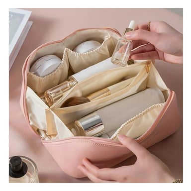 CAJA ROSADA COMPACTA PARA COSMETICOS Y MAQUILLAJE Y+POST IT - 2