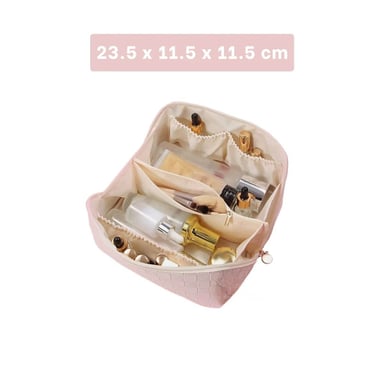 CAJA ROSADA COMPACTA PARA COSMETICOS Y MAQUILLAJE Y+POST IT - 4
