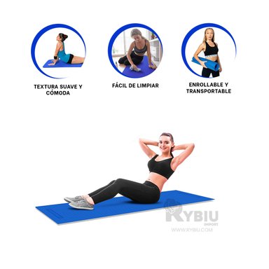 MAT RYBIU DE30606 10MM YOGA UTIL AZUL + POST-IT ADHESIVOS