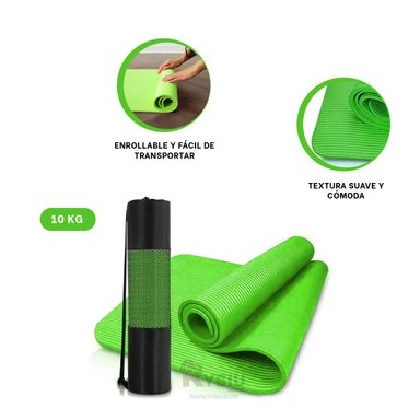 MAT RYBIU DE30611 10MM YOGA UTIL VERDE + POST-IT ADHESIVOS
