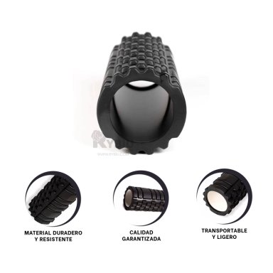 MASAJEADOR RYBIU DE30648 LARGO 33CM GIMNASIO NEGRO + POST-IT ADHESIVOS