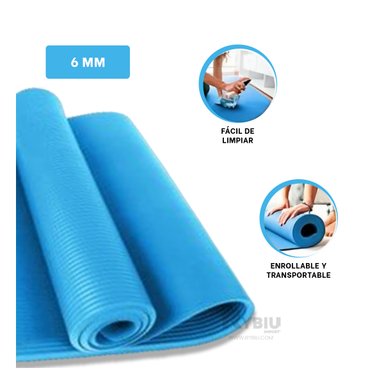 MAT RYBIU DE30613 6MM YOGA UTIL CELESTE + POST-IT ADHESIVOS