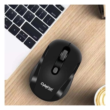 MOUSE INALÁMBRICO RYBIU INNOVADOR Y ÚTIL M207 COLOR NEGRO + PAPEL REGALO - 2