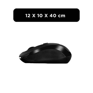 MOUSE INALÁMBRICO RYBIU INNOVADOR Y ÚTIL M207 COLOR NEGRO + PAPEL REGALO - 4