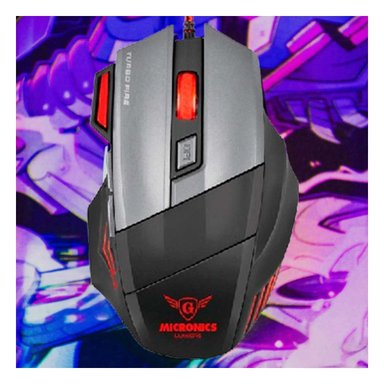 MOUSE INALÁMBRICO RYBIU ALÁMBRICO COMPETENCIAS EN NEGRO + REGALO STICKERS MIC M811 - 2
