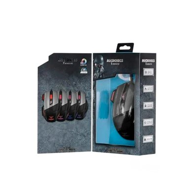 MOUSE INALÁMBRICO RYBIU ALÁMBRICO COMPETENCIAS EN NEGRO + REGALO STICKERS MIC M811 - 3