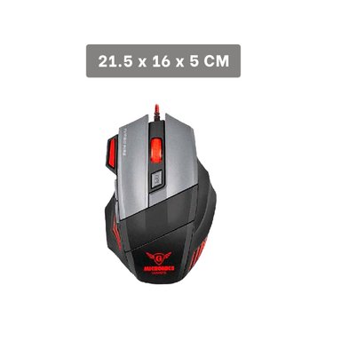MOUSE INALÁMBRICO RYBIU ALÁMBRICO COMPETENCIAS EN NEGRO + REGALO STICKERS MIC M811 - 4