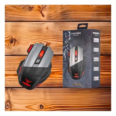 MOUSE INALÁMBRICO RYBIU ALÁMBRICO COMPETENCIAS EN NEGRO + REGALO STICKERS MIC M811 - 5