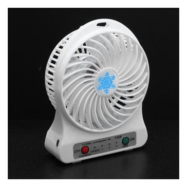 VENTILADOR PORTATIL RYBIU TE29395 MINI FRESCO COMPACTO COLOR BLANCO