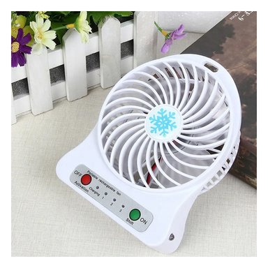 VENTILADOR PORTATIL RYBIU TE29395 ELEGANTE MINI VIAJES BLANCO + REGALO STICKERS