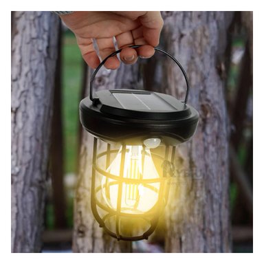 FOCO RYBIU TE29436 NEGRO SOLAR SENSOR MOVIMIENTO