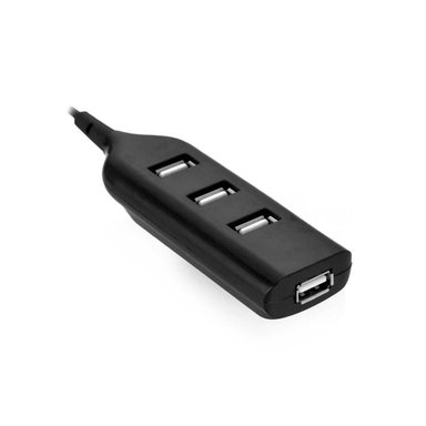 HUB 4 PUERTOS RYBIU CON USB 2.0 EN TONO NEGRO + REGALO STICKERS - 3