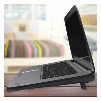COOLER RYBIU CON 2 VENTILADORES EN TONO NEGRO + REGALO AGENDITA - 1