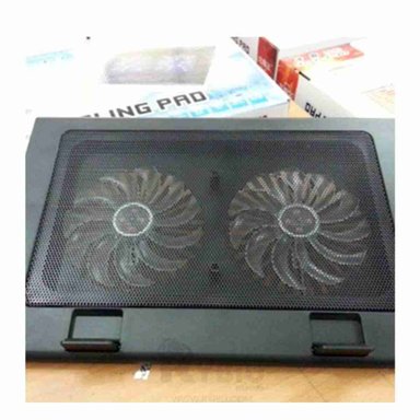 COOLER RYBIU CON 2 VENTILADORES EN TONO NEGRO + REGALO AGENDITA - 3