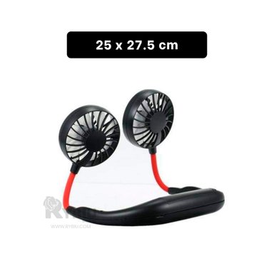 VENTILADOR PORTATIL RYBIU TE29503 RESISTENTE COLOR NEGRO + REGALO AGENDITA - 5