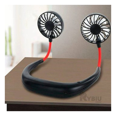 VENTILADOR PORTATIL RYBIU TE29503 FLEXIBLE CUELLO NEGRO + PAPEL REGALO