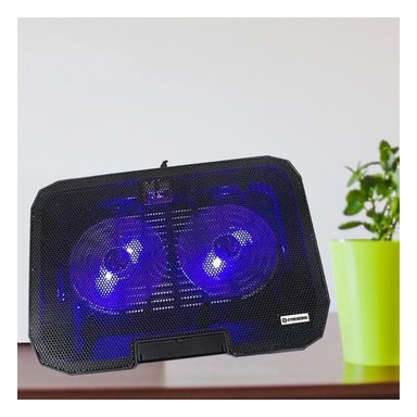 COOLER RYBIU LAPTOP CON 2 VENTILADORES MODELO HA73 NEGRO - 1