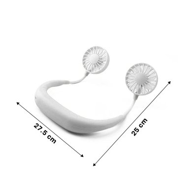 VENTILADOR PORTATIL RYBIU TE29504 AMOLDABLE CUELLO TONO BLANCO + REGALO STICKERS - 4