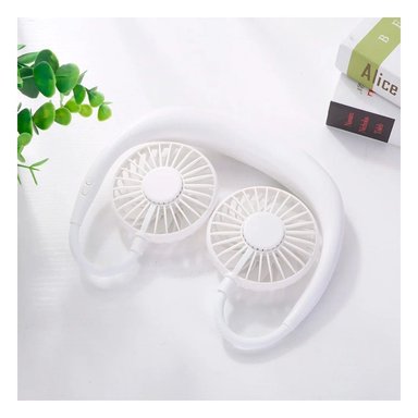 VENTILADOR PORTATIL RYBIU TE29504 AMOLDABLE CUELLO TONO BLANCO + REGALO STICKERS - 5