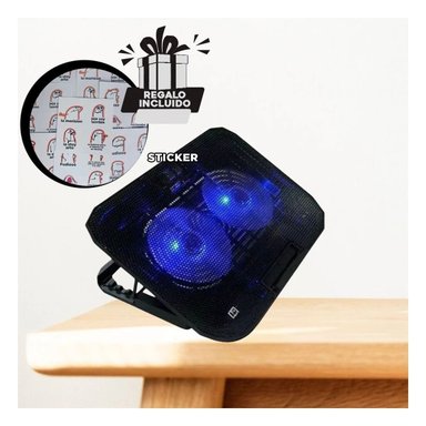 COOLER RYBIU RESISTENTE Y DURADERO HA73 NEGRO + REGALO STICKERS - 1