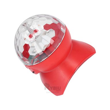 BOCINA PROYECTOR BLUETOOTH RYBIU TE30277 REFLECTOR DIVERTIDO UTIL TONO ROJO + REGALO AGENDITA - 2