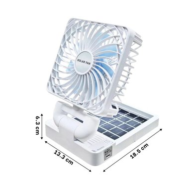 VENTILADOR PORTATIL RYBIU TE29597 OREJITAS COLOR BLANCO + PAPEL REGALO - 4