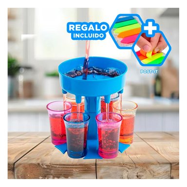 DISPENSADOR RYBIU JU30868 CELESTE BEBIDAS ARTICULO + POST-IT ADHESIVOS