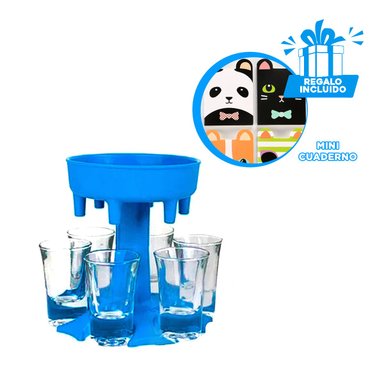 DISPENSADOR RYBIU JU30868 CELESTE SERVIDOR COPAS + AGENDITA