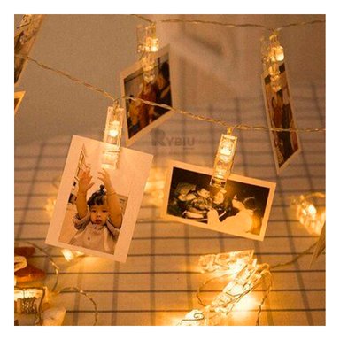 FOCO RYBIU HO30766 AMARILLO DURADERO CON 20 CLIPS FOTOS + POST-IT ADHESIVOS