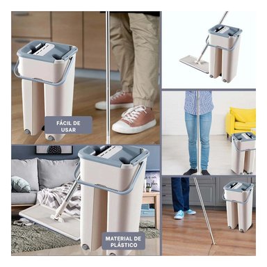 TRAPEADOR RYBIU HO30827 360 BALDE COLOR GRIS + AGENDITA