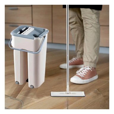 TRAPEADOR RYBIU HO30827 360 BALDE COLOR GRIS + AGENDITA - 3