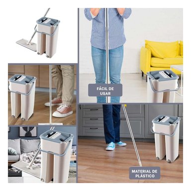 TRAPEADOR RYBIU HO30827 360 BALDE COLOR GRIS + AGENDITA - 5