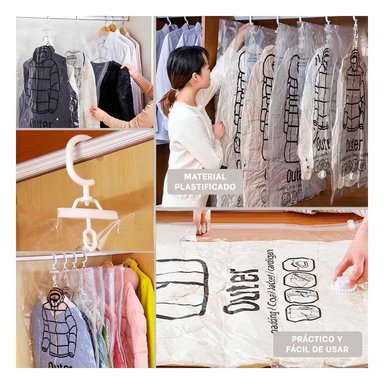 BOLSA DE ROPA RYBIU HO32146 COBERTOR EN TRANSPARENTE Y + POST-IT ADHESIVOS