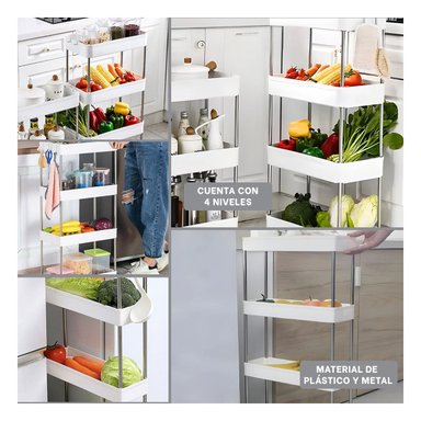 ESTANTERÍA RYBIU HO30742 BLANCO FUNCIONAL + POST-IT ADHESIVOS