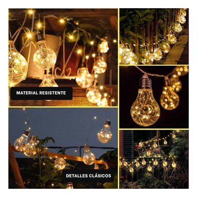 GUIRNALDA RYBIU HO30752 TRANSPARENTE FOCOS PROMOCION VINTAGE + POST-IT ADHESIVOS