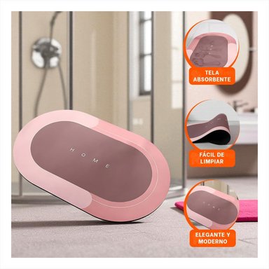 PISO BAÑO RYBIU HO29292 ROSADO MOQUETA FUNCIONAL + POST-IT ADHESIVOS