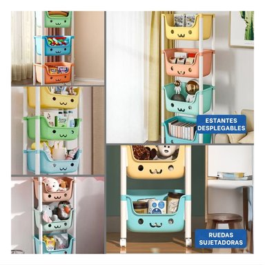 ESTANTE INFANTIL RYBIU HO29670 MULTICOLOR HOGAR + POST-IT ADHESIVOS