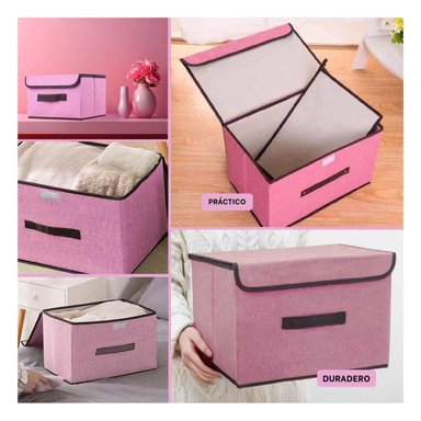 CONTENEDOR RYBIU HO29770 ROSADO EL HOGAR + POST-IT ADHESIVOS