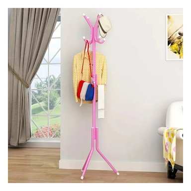 SOPORTE VERTICAL METAL HO30012 PARA ROPA 175X45 ROSADO + POST-IT ADHESIVOS - 3