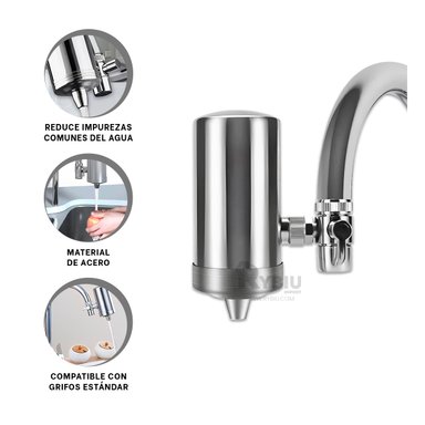 FILTRO RYBIU PLATEADO DEPURADOR MODERNO Y DURADERO + POST-IT ADHESIVOS