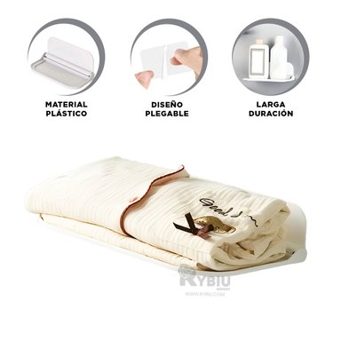 ESTANTE RYBIU HO32464 BLANCO FLOTANTE + POST-IT ADHESIVOS