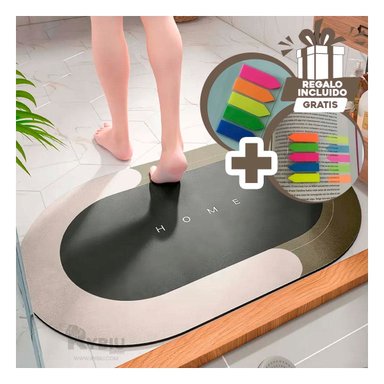 PISO BAÑO RYBIU HO29294 MARRÓN MOQUETA VERSATIL DUCHA + POST-IT ADHESIVOS